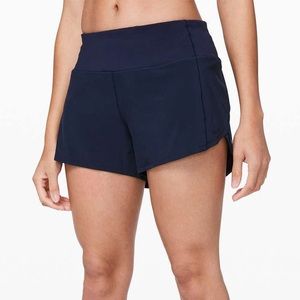 Lululemon Speed Up Short *4" in True Navy